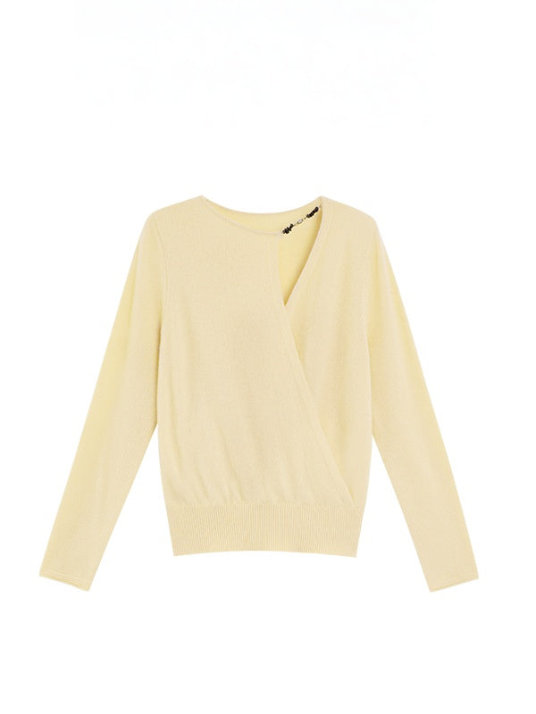 Elegant Cloud-Texture Merino Wool Sweater – Black Onyx Knit Pullover for Women