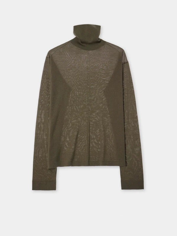 Women’s Heavyweight Pure Wool Turtleneck Sweater | Biella Superfine Merino, Relaxed Quiet-Luxury Fit