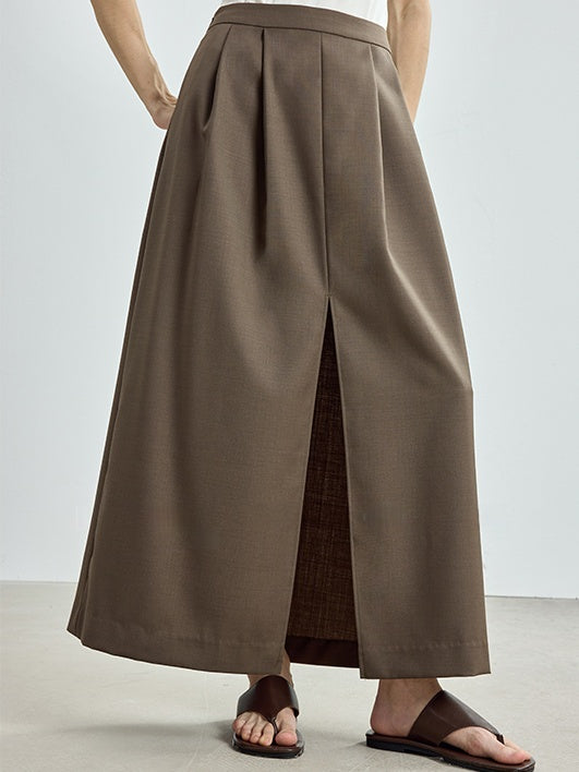 Fine Wool Blazer, Vest, Shorts & Skirt Set – Light Luxury Early Autumn Ensemble (Sold Separately)