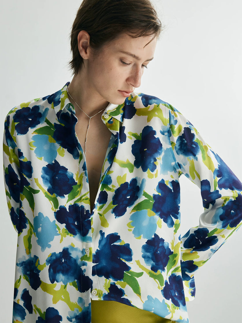 Printed Mulberry Silk Shirt