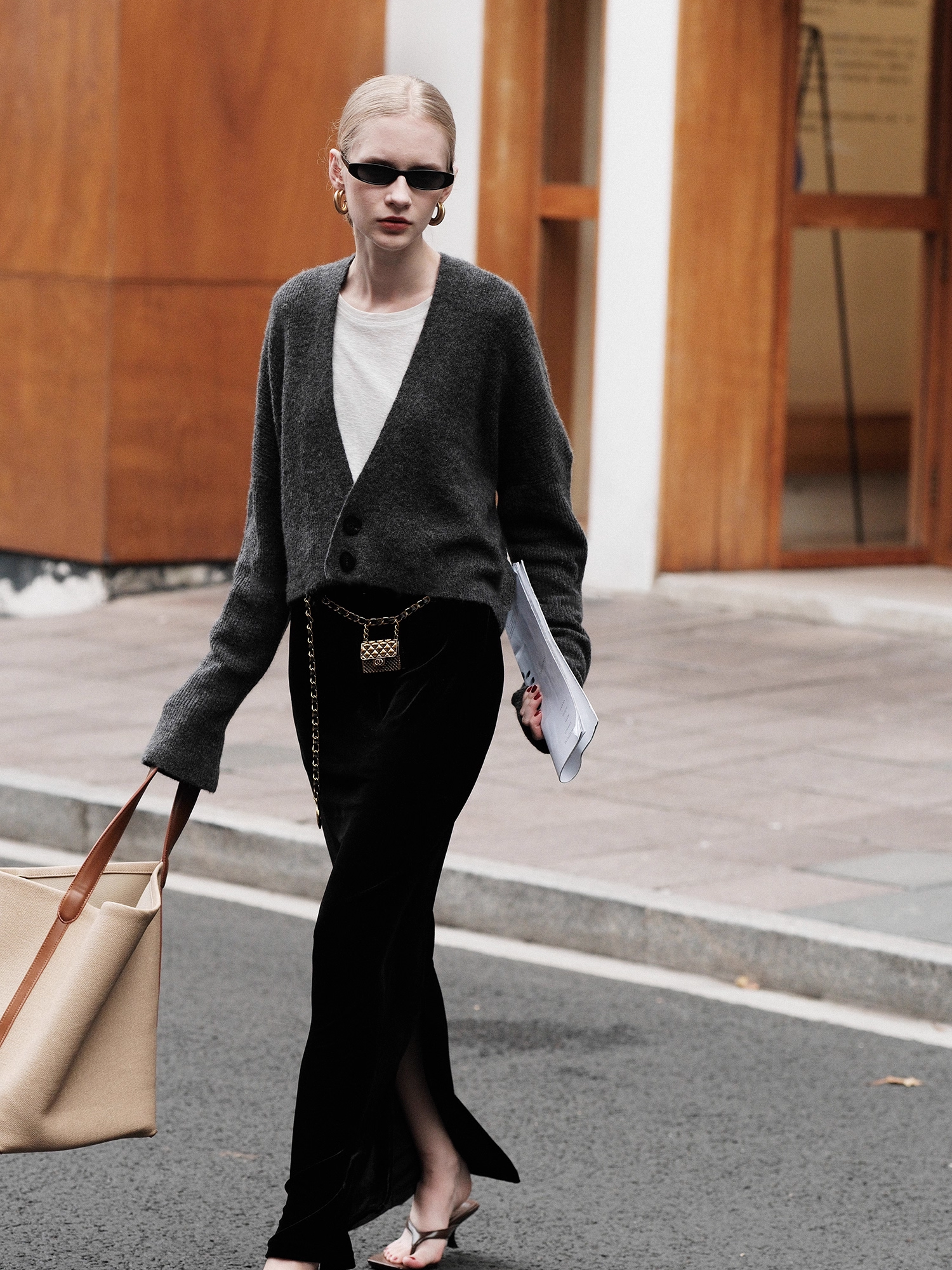 Velvet-Texture Draped A-Line Skirt for Women — Glossy, Stylish & Leg-Slimming