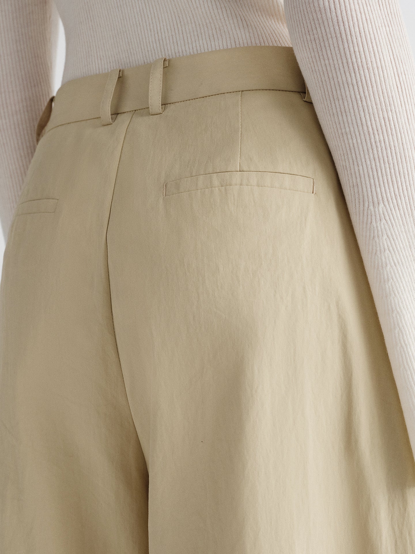 Chic Style Micro-Pleated Cotton-Silk Blend Washed Fabric Commuter Versatile Scythe Balloon Casual Pants