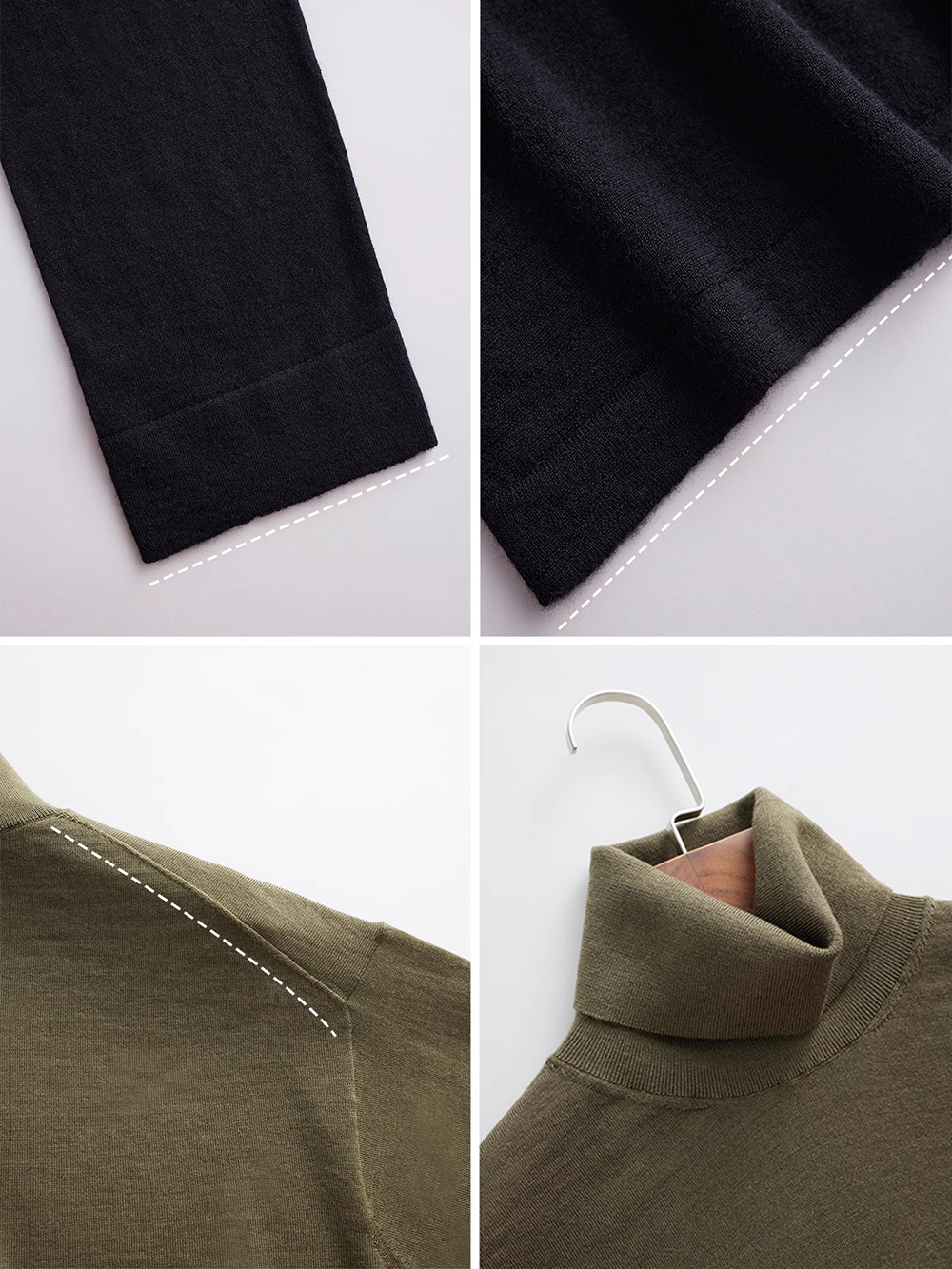 Women’s Heavyweight Pure Wool Turtleneck Sweater | Biella Superfine Merino, Relaxed Quiet-Luxury Fit