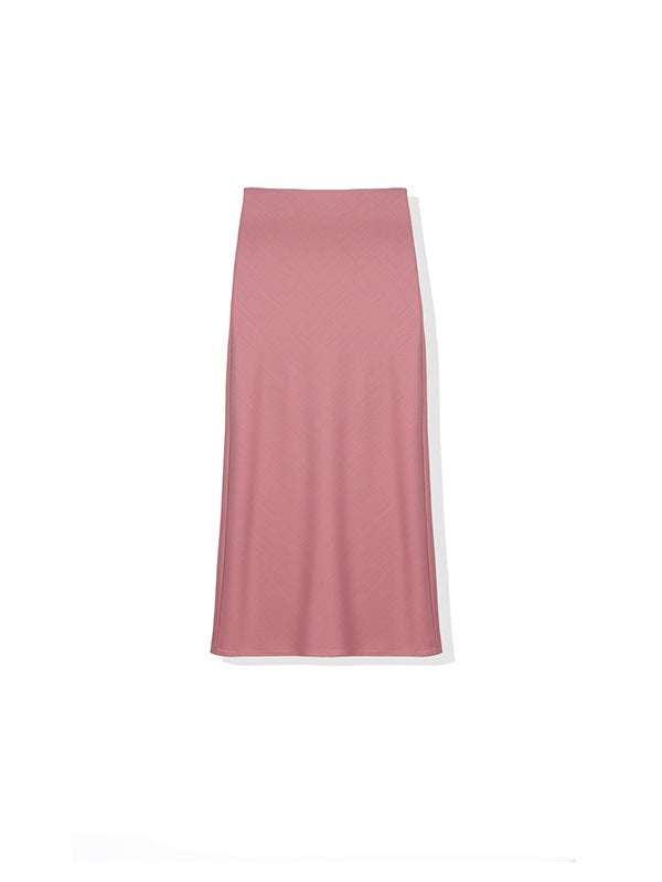 Japanese Washable 90S Fine Merino Wool Pencil Skirt | Elegant High-End Fishtail Hem Midi Skirt
