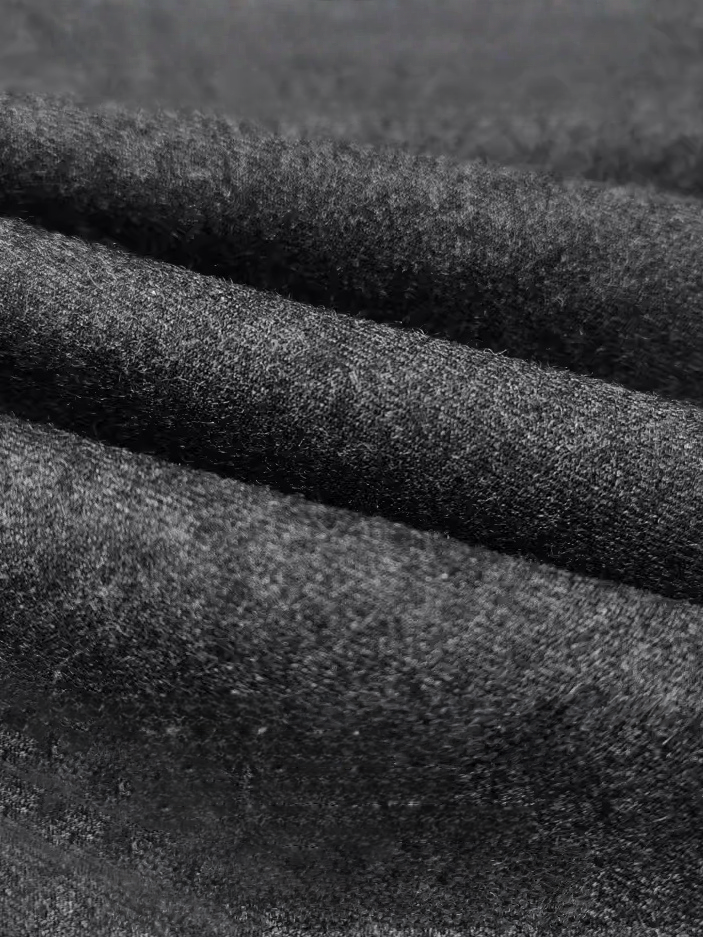 Women's Minimalist Italian Wool Flannel Button-Down Shirt – Soft Brushed Fine Wool Style