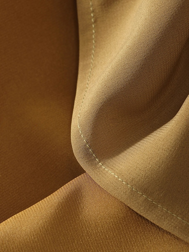 Vintage 100% Acetate Gilded Gloss Pencil Skirt for Women — Textured Crackle Lines, Elegant High-Waist Slim Skirt