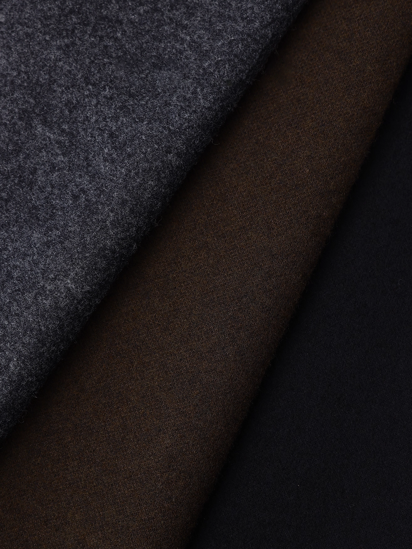 Italian VBC Wool Flannel Skirt for Women | French Lace, Elastic Waist, Straight Midi Skirt