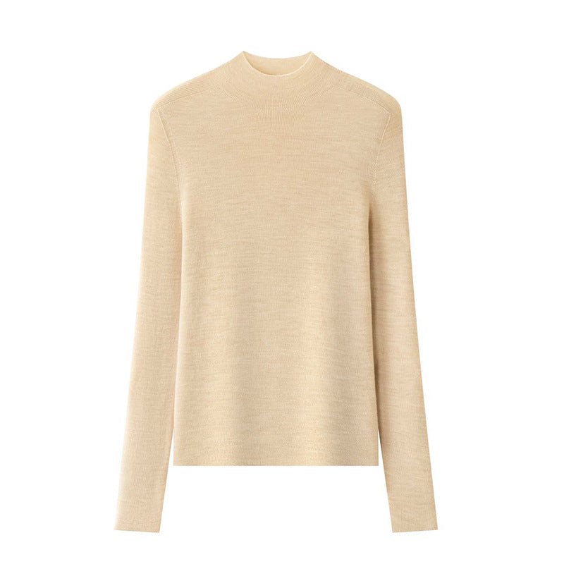 Women’s Italian Washable “Golden Wool”  Seamless Base Layer Top
