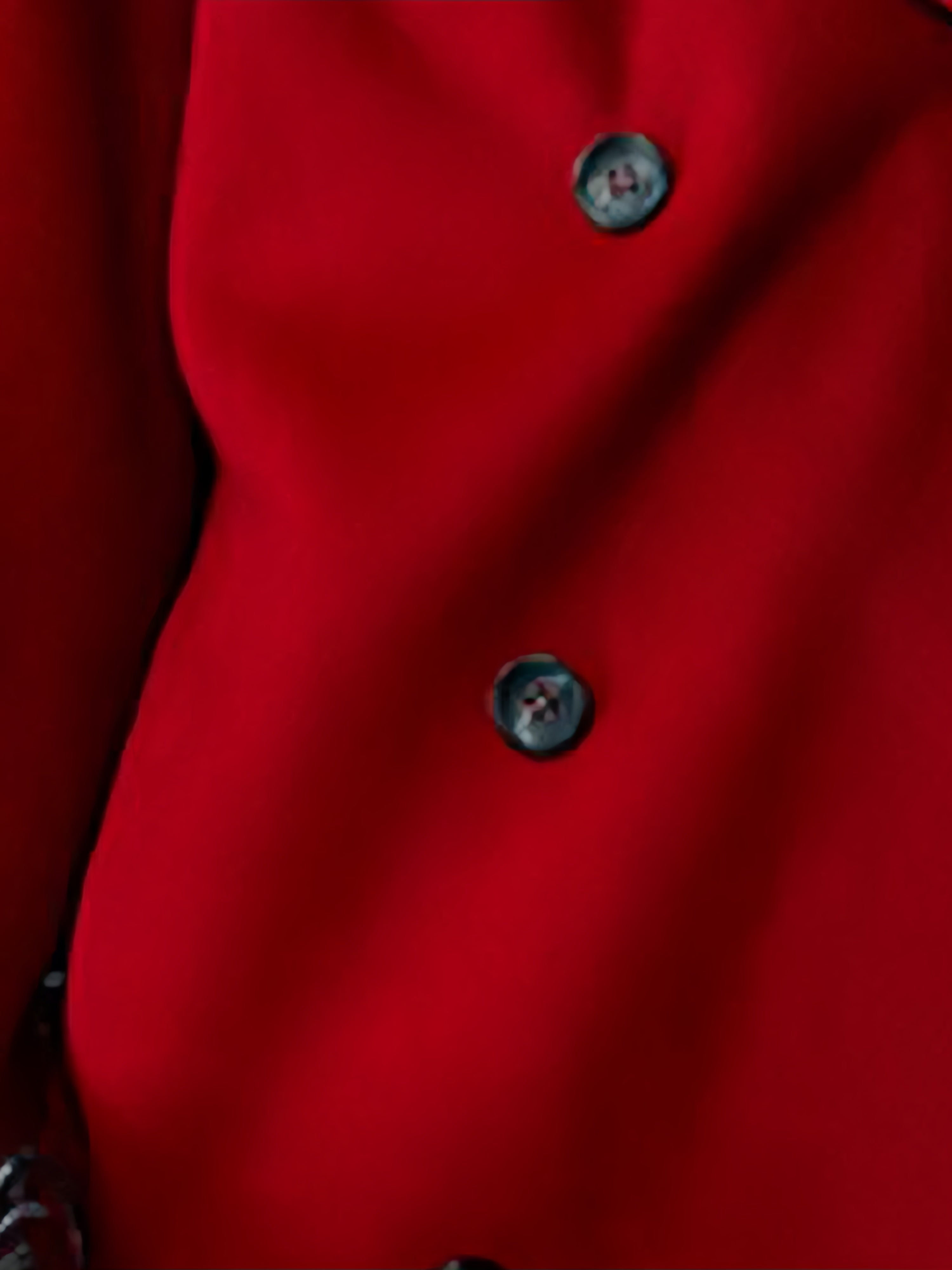 Cape-Style Christmas Red Double-Faced Wool Coat for Women – Elegant Long Scarf-Collar Woolen Overcoat