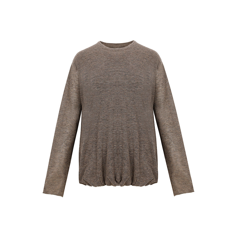Featherlight Cashmere Wool Romantic Atmosphere Cake Top & Skirt Set – Ethereal, Elegant Layered Design