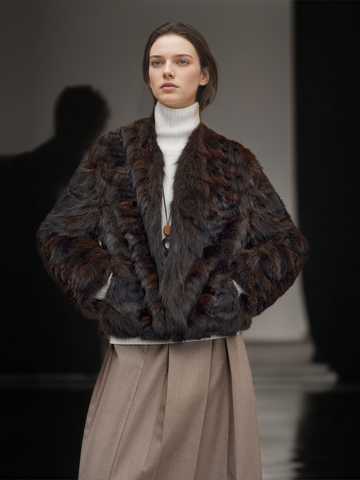 Women’s Short  Mink Fur Coat | Elegant Winter Jacket Inspired by Haining Fashion