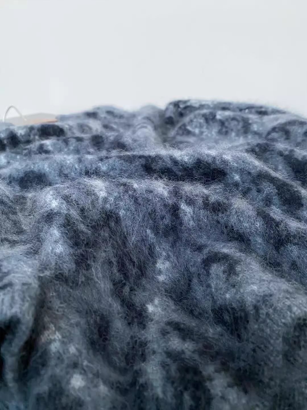 Women’s Leopard Print Cashmere Wool Sweater | Soft Brushed Knit Pullover for Fall Winter