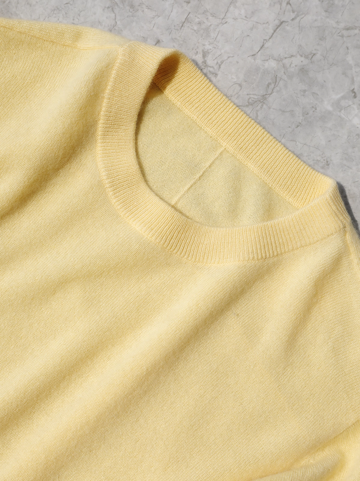 Women’s Cashmere Knit T-Shirt Sweater | Relaxed 3/4 Sleeve Crewneck Top Made with 26-Count Fine Cashmere Yarn