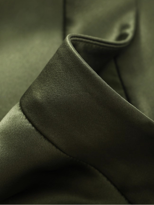 Premium Glossy Acetate Fishtail Skirt for Women — 45° Bias-Cut, Minimalist Draped Slimming Midi Skirt