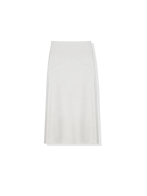 Japanese Washable 90S Fine Merino Wool Pencil Skirt | Elegant High-End Fishtail Hem Midi Skirt