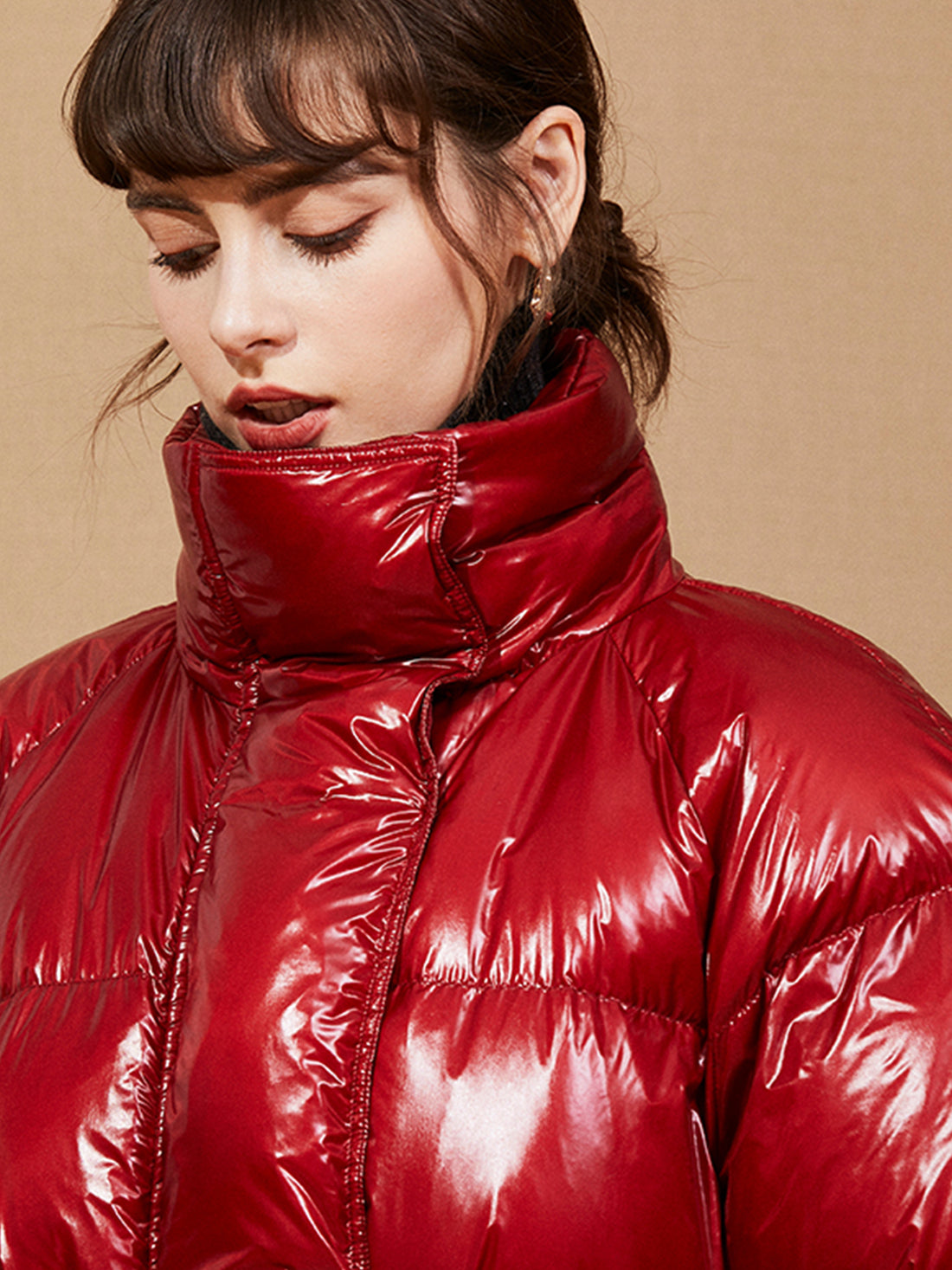 Nordic-Inspired Double-Filled 90% White Duck Down Coat & Skirt Set – Extra-Warm Luxe Winter Outfit for Women