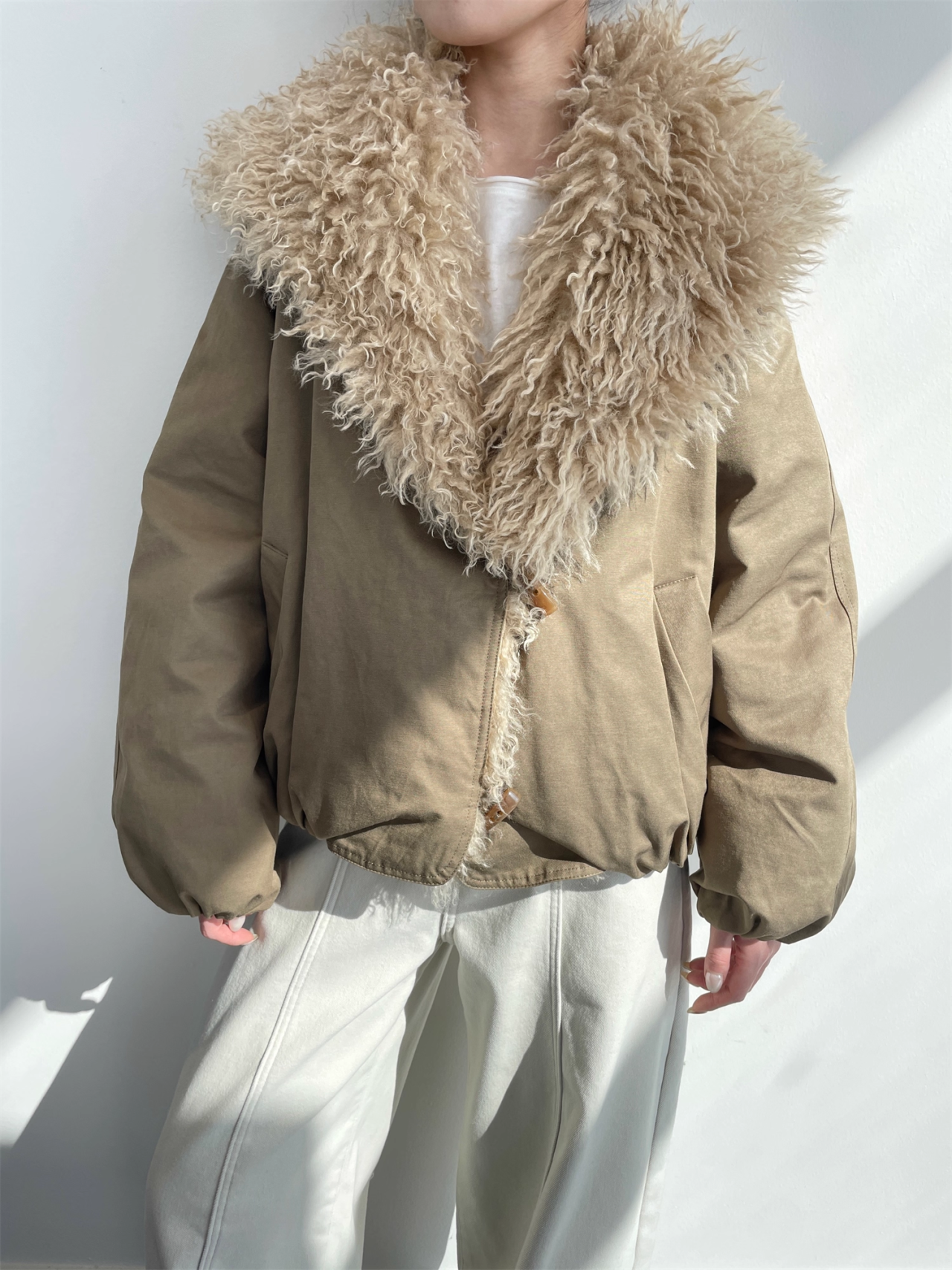 Women’s Plush Oversized  Jacket with Large Lapel | Warm Fleece Lined Winter Coat