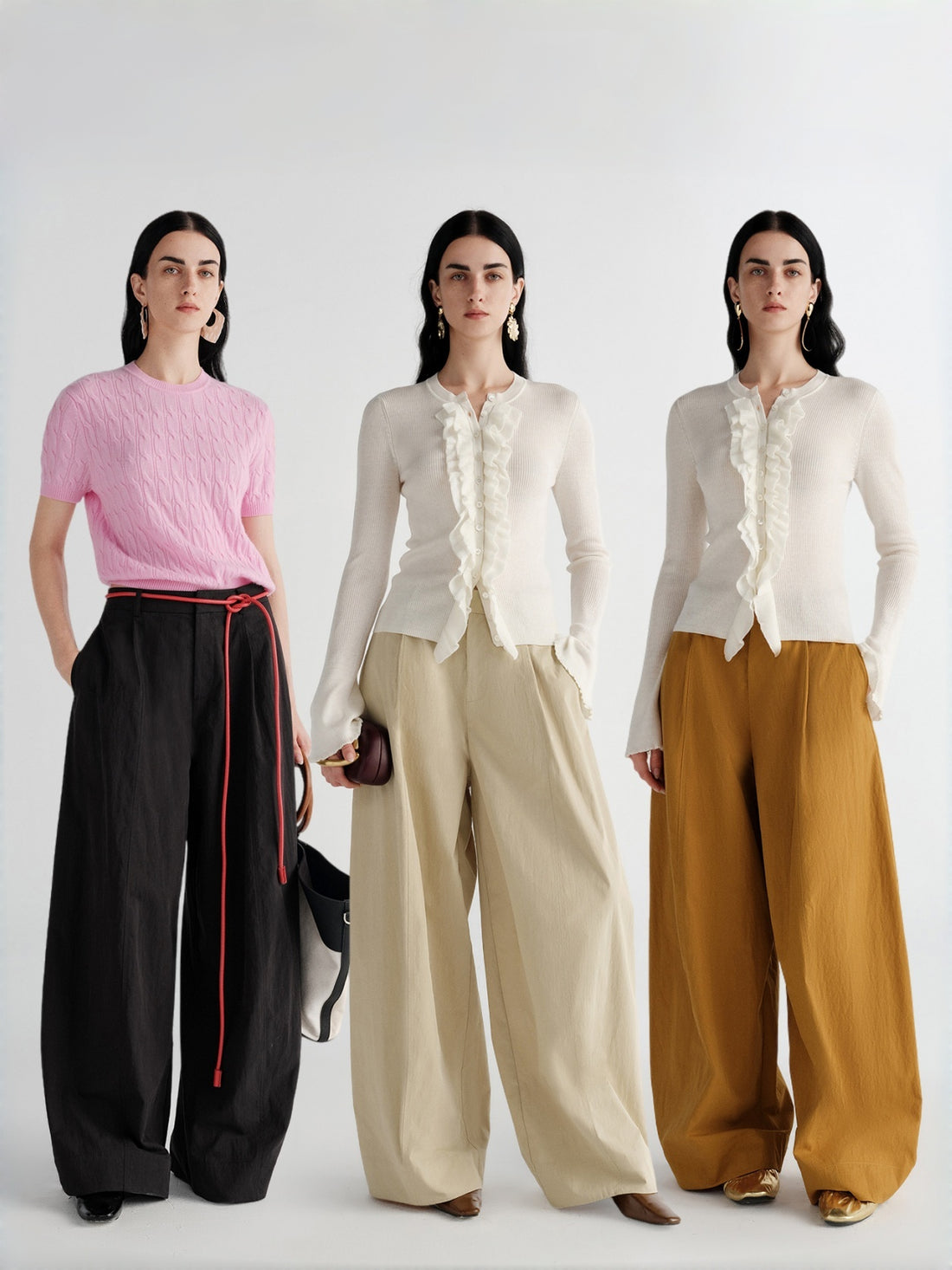 Chic Style Micro-Pleated Cotton-Silk Blend Washed Fabric Commuter Versatile Scythe Balloon Casual Pants