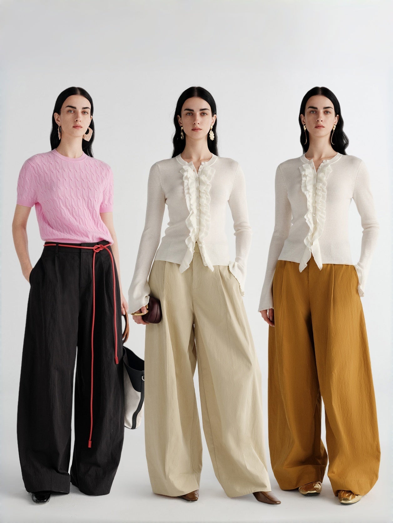 Chic Style Micro-Pleated Cotton-Silk Blend Washed Fabric Commuter Versatile Scythe Balloon Casual Pants