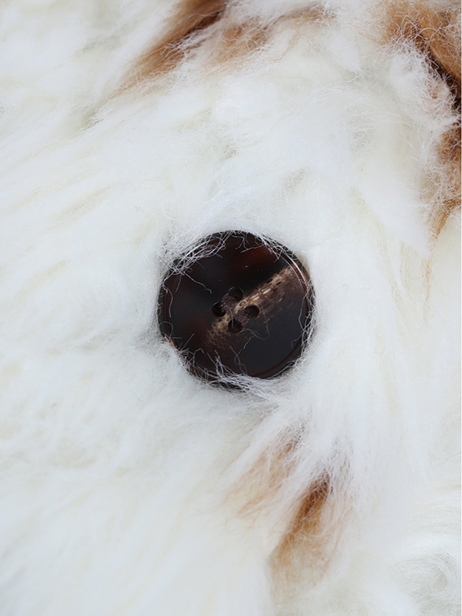 Cow-Pattern Faux Fur Coat for Women – Winter Colorblock Eco-Friendly Fur Jacket with Contrast Collar