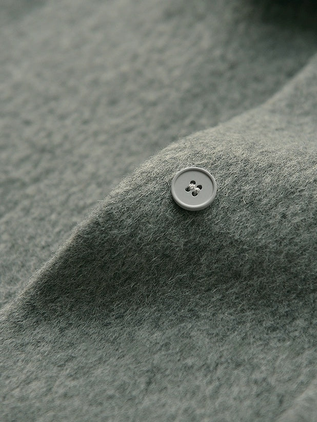 Old Money Style Tweed Wool Coat – High-End Lapel Shirt Top for Autumn/Winter