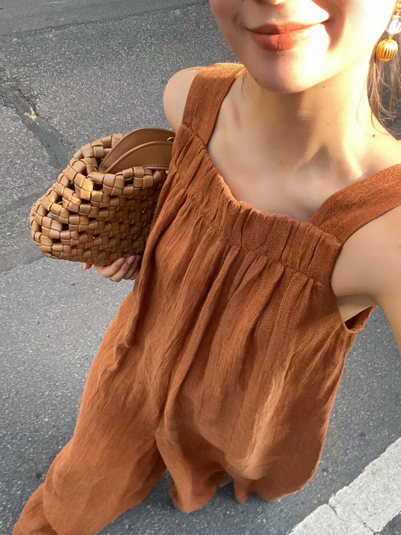 Women’s Summer Linen Wide-Leg Jumpsuit – 2025 Lightweight High-End One-Piece Outfit